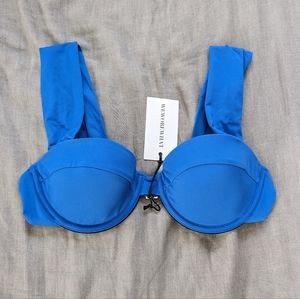 WeWoreWhat Claudia Bra Bikini Top Matisse Blue